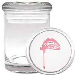 Vamp Lips Sexy Bitten Medical Odorless Glass Jar