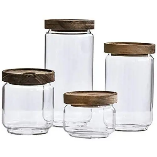 Bouteilles en verre scellées, Réservoirs de stockage pour grains, épices, pâtes, avoine, café.
