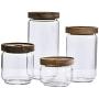 Glass Sealed Jars, Kitchen Household Grain Storage Tanks, Storage Spices/Pasta/Oatmeal/Coffee Beans