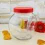 HOUSIYU Candy Jar Tilt-Type Sealed Can with Lid, Suitable for Confectionery Food, Dried Fruit Seasoning, Glass Food Storage Container, 1500ml HOUSIYU Candy Jar Tilt-Type Sealed Can with Lid, Suitable for Confectionery Food, Dried Fruit Seasoning, Glass Food Storage Container, 1500ml