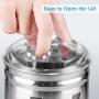 Food Storage Containers Jar 304 Stainless Steel with Lids Airtight Bpa Free Large, Cookie Jar Cereal Coffee Storage Containers Jar for Kitchen Pantry Organization Canister Candy Bulk, 500mL/700mL/1L