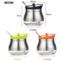 | Salt Pigs, Cellars & Servers | 304 Stainless Steel Spice Jar Condiment Bottles, Storage Jar Bottle for Salt Pepper Cans, Kitchen Supplies Small Spice Ja | by HUDITOOLS | 1 PCs