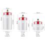 Carriemeow Airtight Glass Kitchen Storage Container Food Pantry Organization (Size : 630ml)