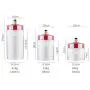 Carriemeow Airtight Glass Kitchen Storage Container Food Pantry Organization (Size : 630ml) Carriemeow Airtight Glass Kitchen Storage Container Food Pantry Organization (Size : 630ml)