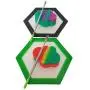Silikon Hexagon Matte 22ml Beutel, Wolke-Formige Behälter, Wachsölbehälter, Konzentrationsbehälter, Silikonbehälter mit Metallstab (Zufarbige, 1 Stück)