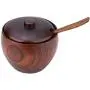 Bocal en bois massif 1 pièce pour épices, assaisonnement, sucre, boîte de rangement avec cuillère et couvercle pour ustensiles de cuisine. Bocal en bois massif 1 pièce pour épices, assaisonnement, sucre, boîte de rangement avec cuillère et couvercle pour ustensiles de cuisine.