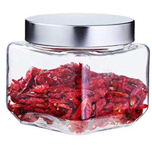 Glass Bottle Seal Storage Jar Food Grains Storage Tea Milk Powder Coffee Seal Storage Cans DELICATEWNN (Capacity : 800ML1)