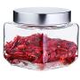 Glass Bottle Seal Storage Jar Food Grains Storage Tea Milk Powder Coffee Seal Storage Cans DELICATEWNN (Capacity : 800ML1)