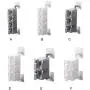 Naughtyhood Seasoning Storage Boxes Spice Jar Kitchen Wall Hanging Rotating Condiment Box for Kitchen. (4Grid Gray)