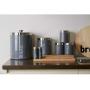 Premier Housewares Liberty Tea, Coffee and Sugar Canisters - Set of 3, Grey