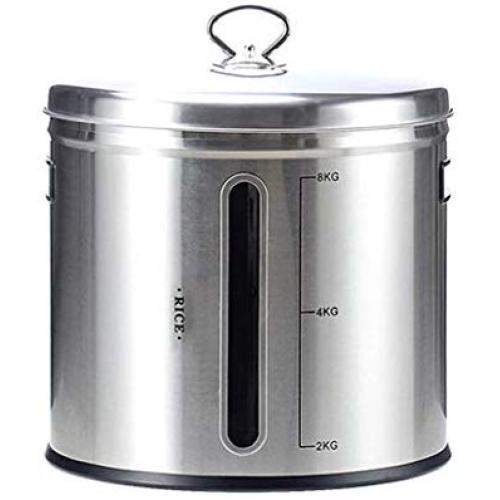 Food Storage Containers Jar 304 Stainless Steel with Lids Airtight Bpa Free Large, Cookie Jar Cereal Coffee Storage Containers Jar for Kitchen Pantry Organization Canister Candy Bulk, 10L