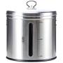 Food Storage Containers Jar 304 Stainless Steel with Lids Airtight Bpa Free Large, Cookie Jar Cereal Coffee Storage Containers Jar for Kitchen Pantry Organization Canister Candy Bulk, 10L