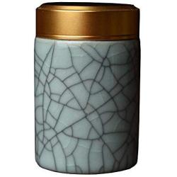 Ceramic Tea Storage Container Kitchen Storage Canister Jar for Candy Coffee - 8.3 x 5.3 cm/3.3 x 2.1 inches - 26