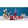 Bocal en verre français taillé de 645 ml, parfait pour la confiture, avec couvercle à vis, couleur baies, 22 oz (Pack de 4) Bocal en verre français taillé de 645 ml, parfait pour la confiture, avec couvercle à vis, couleur baies, 22 oz (Pack de 4)