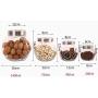 Kitchen Food Storage Jar Airtight Food Storage Storage Jar Pack Of 6 Lead-free Glass Dried Fruit Seal Moisture Proof Storage Jar (PACK OF 6)