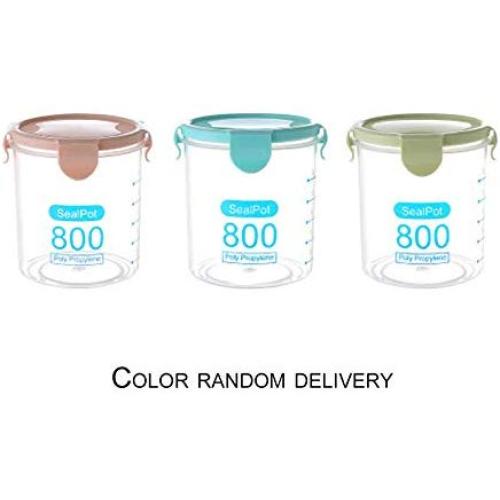 Plastic Storage Jars Food Storage Bottle Leakproof Sealed Kitchen Storage Box Rodalind