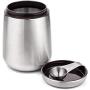 Deppon Well-Made Metal Stainless Steel Airtight Sealed Coffee (Coffe) Beans 18OZ (1LB) Container, Air-tight Tea Storage Canister Set for Nuts Sugar, Scoop (Spoon) Included. Exquisite Crafts, Good Gift