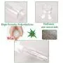 3er Pack Kunststoff Sprühflaschen 250ml, Nachfüllbar mit Nebel- und Starkstrahlschwamm für Haar/Reinigungsmittel/Outdoor Indoor Haus Garten Pflanzen, Sprühflasche - Klar
