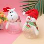 Toyvian 3pcs Christmas Candy Jars Christmas Gift Box Santa Reindeer Snowman Candy Holder Ornament Christmas Supplies for Cookies Biscuit Candy