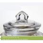 Kitchen Food Storage Jar Airtight Food Storage Spice/Storage Jar 4 Apple Shape Glass Spice Bottles With Transparent Glass Lids Airtight Food Storage Spice Container Set 2L