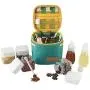 Portable Condiments Spice-Jar Organizer Containers Utensil for Camping/Travel/BBQ Portable Condiments Spice-Jar Organizer Containers Utensil for Camping/Travel/BBQ