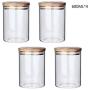 Glass Sealed Jars, Moisture-Proof Kitchen Food Containers, Storage Of Spices/Pasta/Oatmeal/Coffee Beans