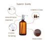 Empty Glass Spray Bottles 16 oz with 3 Pump Dispensers for Essential Oils Homemade Cleaning Products Accessories 4 Labels 3 Bottles Caps 1 Funnel
