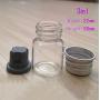 Mini Glass Bottle With Inner Pad/Stopper And Aluminum Caps, 2,3,5,7,10,15,20Ml, Glass Jars, Idea For Wedding And Parties,Inner Stopper Only