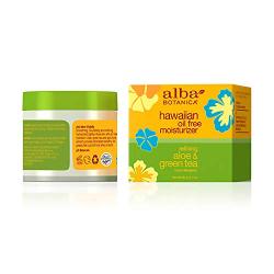 Alba Botanica Hawaiian Oil-Free Moisturizer, Aloe & Green Tea, 3 Fl Oz