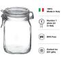 Bormioli Rocco Fido Clear Jar, 33-3/4-Ounce