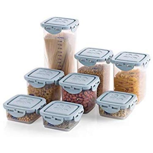 Storage Tank PP Plastic Transparent Sealed cans Food Storage Storage Tank (Color : C)