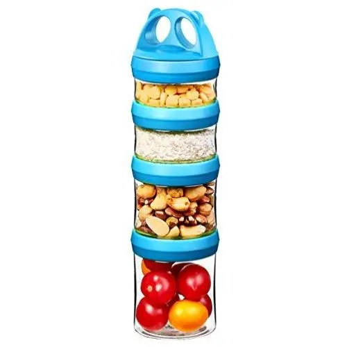 Bouteilles de Rangement Portables et Empilables SELEWARE 4 Pièces, Panda, Verrouillage Rotatif, pour Nourriture, Snacks, Noix, Boissons et Plus, Sans BPA et Sans Phtalates, 940 ml Bleu Bouteilles de Rangement Portables et Empilables SELEWARE 4 Pièces, Panda, Verrouillage Rotatif, pour Nourriture, Snacks, Noix, Boissons et Plus, Sans BPA et Sans Phtalates, 940 ml Bleu