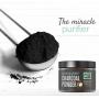 M3 Naturals Activated Charcoal Powder Infused with Coconut Oil Natural Teeth Whitening Tooth Whitener Safe Alternative to Toothpaste White Strips Kits Gels 4 oz