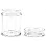 Healifty 30pcs Plastic Storage Jars with Lids Clear Empty Containers for Beauty Products DIY Slime Making Kitchen Dry Goods