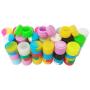 100 Stück 2ml Sortierte Silikonbehälter für Dab, Runde Form für Konzentrat, Wachsbehälter (zufällige Farbe, 100)