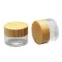 ConStore 2 Pack Cosmetic Containers Sample Cream Pots Make Up Jars Clear glass Straight Sided Bottles Bamboo lids Vials Empty Powder Case Portable Foundation box (15g) ConStore 2 Pack Cosmetic Containers Sample Cream Pots Make Up Jars Clear glass Straight Sided Bottles Bamboo lids Vials Empty Powder Case Portable Foundation box (15g)
