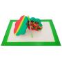 SZBS A Set 30x20cm Silicone Mat 85ml Container Cloud-shape Container Wax Oil Container Concentrate Container Wax Silicone Storage Jar (Green, 10)