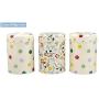 Emma Bridgewater Set of 3 Kitchen Storage Caddies Polka Dot Floral Design, Tea Coffee Sugar Tins
