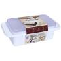 Premium Quality ENRICH Plastic - 500 ml Plastic Microwave safe Food Storage, butter box, bin, container, tiffin, bread/loaf, bread loaves box with lid/cover. Ideal for fridge or kitchen storage unit