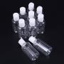 Lurrose 15Pcs 75ml Refillable pump dispenser bottle press cap liquid lotion cream bottle empty travel bottle container (random cap color)
