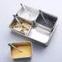 Stainless Steel Salt Rectangle Shape Seasoning Box for Kitchen (2) Stainless Steel Salt Rectangle Shape Seasoning Box for Kitchen (2)