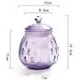 Bouteille de conservation d'aliments en verre reluisant avec relief coloré rétro FUYU, avec couvercle. Bouteille de conservation d'aliments en verre reluisant avec relief coloré rétro FUYU, avec couvercle.