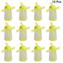STOBOK Candy Holder Jar Plastic Windmill Shape Wedding Favors Container Sugar jar for Wedding Birthday Party Christmas Supplies 12pcs (Yellow)