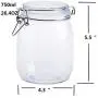Bouteilles en verre à large goulot, ensemble de bocaux étanches HTgroce avec couvercle, verre transparent imperméable, rangement de bocaux en verre pour aliments (set de 4, 26,4oz) Bouteilles en verre à large goulot, ensemble de bocaux étanches HTgroce avec couvercle, verre transparent imperméable, rangement de bocaux en verre pour aliments (set de 4, 26,4oz)