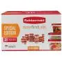 Ensemble de rangement pour aliments Rubbermaid, 38 pièces, Couvercles Faciles à Trouver - Rouge Ensemble de rangement pour aliments Rubbermaid, 38 pièces, Couvercles Faciles à Trouver - Rouge