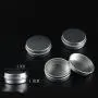 3PCS 10ML Empty Electroplating Aluminum Bottle Portable Refillable Circular Metal Box Cream Jar Makeup Container Packing Cans for Shea Butter Pomade Lipstick Ointment 3PCS 10ML Empty Electroplating Aluminum Bottle Portable Refillable Circular Metal Box Cream Jar Makeup Container Packing Cans for Shea Butter Pomade Lipstick Ointment