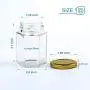Encheng 4 oz Clear Hexagon Jars,Small Glass Jars With Lids(Golden),Mason Jars For Herb,Foods,Jams,Liquid,Spice Jars For Storage 30 Pack Encheng 4 oz Clear Hexagon Jars,Small Glass Jars With Lids(Golden),Mason Jars For Herb,Foods,Jams,Liquid,Spice Jars For Storage 30 Pack