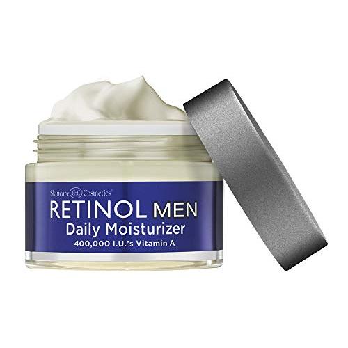 Retinol Men’s Daily Moisturizer – The Original Retinol Moisturizing Cream Made For A Man’s Skin – Anti-Aging Benefits of Exfoliating Vitamin A & Deep Hydration For Healthier, Younger Looking Skin