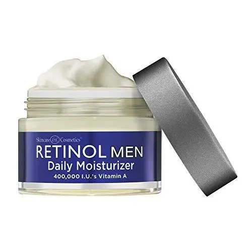 Retinol Men’s Daily Moisturizer – The Original Retinol Moisturizing Cream Made For A Man’s Skin – Anti-Aging Benefits of Exfoliating Vitamin A & Deep Hydration For Healthier, Younger Looking Skin Retinol Men’s Daily Moisturizer – The Original Retinol Moisturizing Cream Made For A Man’s Skin – Anti-Aging Benefits of Exfoliating Vitamin A & Deep Hydration For Healthier, Younger Looking Skin