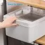 Contenants de rangement pour céréales, distributeur, pot à biscuits, contenants alimentaires en plastique avec couvercles hermétiques, sans BPA, grands, pour l'organisation de la cuisine, conserve, bonbons, 10L Contenants de rangement pour céréales, distributeur, pot à biscuits, contenants alimentaires en plastique avec couvercles hermétiques, sans BPA, grands, pour l'organisation de la cuisine, conserve, bonbons, 10L